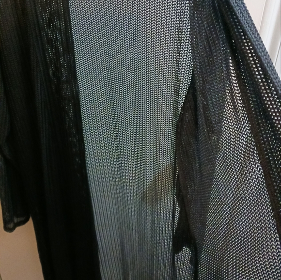 NY collection, Size 3x, see through Open Front Cardigan to wear over clothes - Picture 2 of 6
